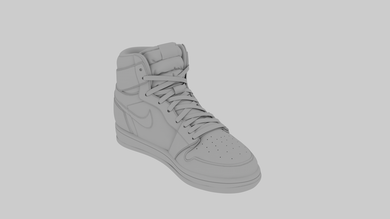 Nike AIR JORDAN 1 V. High Poly by LooneyBlogger 3DOcean